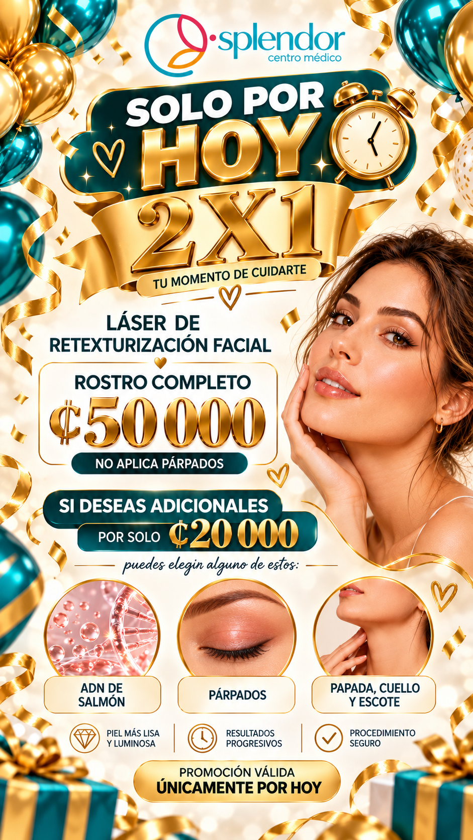 Solo por hoy LASER DE RETEXTURIZACION FACIAL 2X1